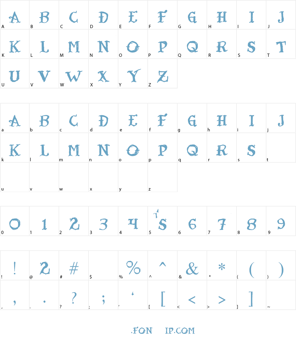 Tattoo Sailor Font Character
